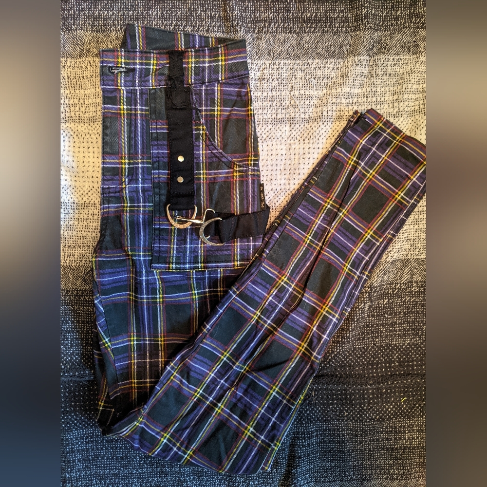 TRIPP/Royal Bones purple plaid pants 💜 never worn